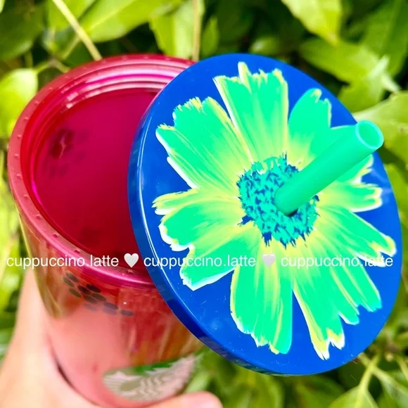 đSOLD OUTđźStarbucks Summer 2 Floral Printed Lid Venti Tumblers - Picture 6 of 15